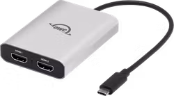 OWC USB-C Dual HDMI 4K Display Adapter with DisplayLink for Apple silicon M1, M2, M3, and M4 Macs