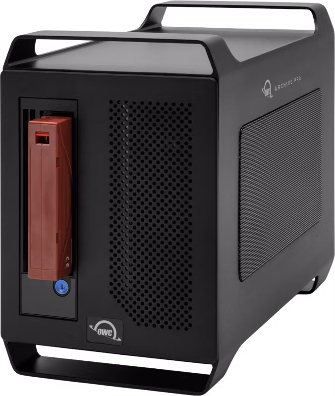 OWC Archive Pro LTO-9 Solution w/Tape & Cleaner + 4TB Staging SSD W/ Canister SW from Hedge