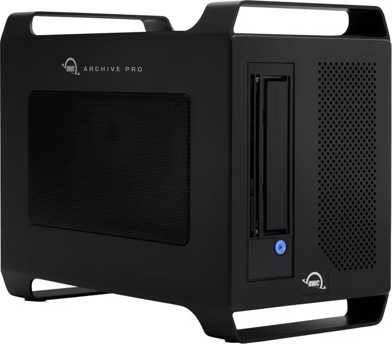 OWC Archive Pro LTO-9 Solution w/Tape & Cleaner + 4TB Staging SSD W/ Canister SW from Hedge