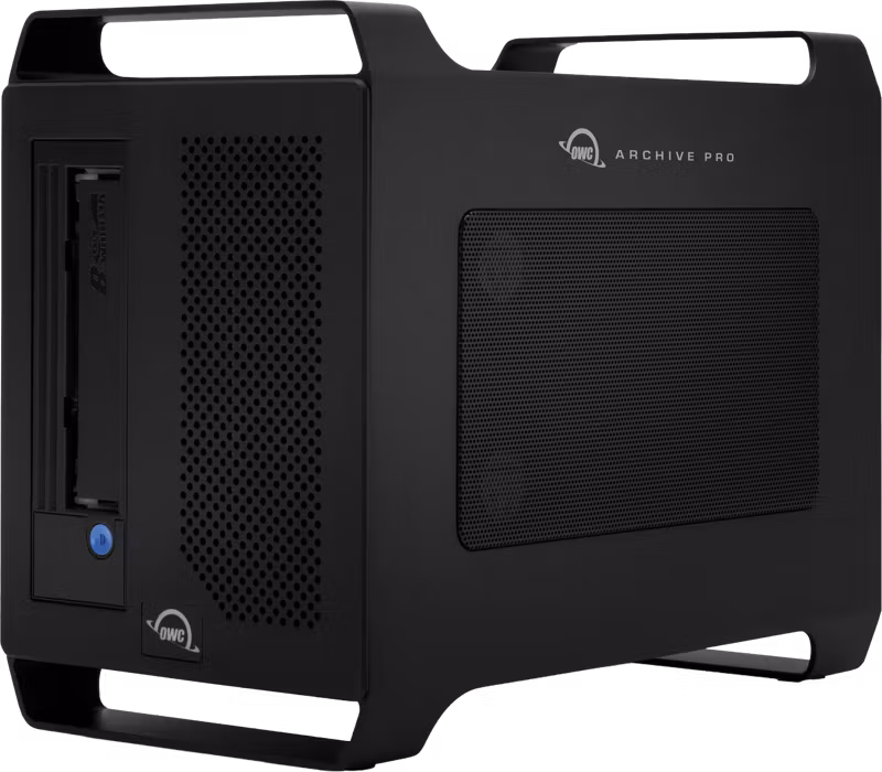 OWC Archive Pro LTO-9 Solution w/Tape & Cleaner + 4TB Staging SSD W/ Canister SW from Hedge
