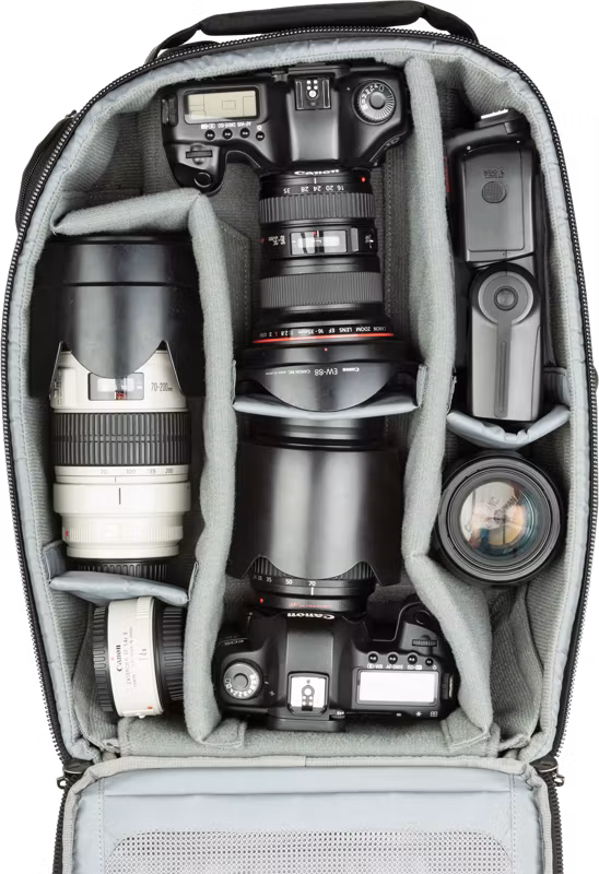 Think Tank Essentials Convertible Rolling Backpack, Black