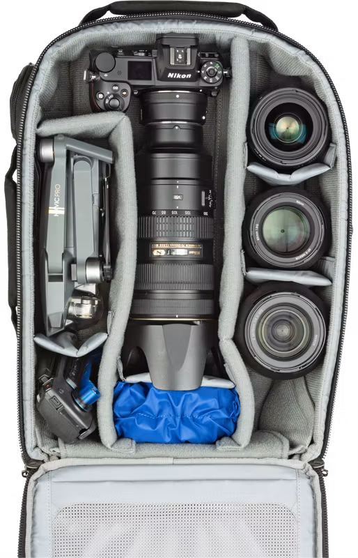 Think Tank Essentials Convertible Rolling Backpack, Black