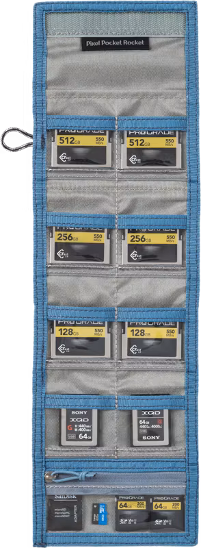 Think Tank Pixel Pocket Rocket (Holds 10 CF/CFexpress) Marine Blue