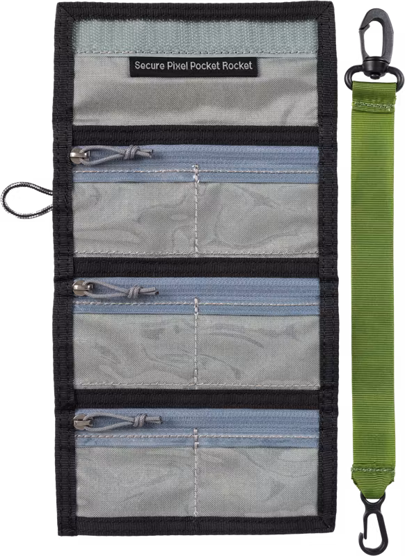 Think Tank Secure Pocket Rocket (Wallet with Strap: holds 9 SD/CFexpress/Micro) Slate Black