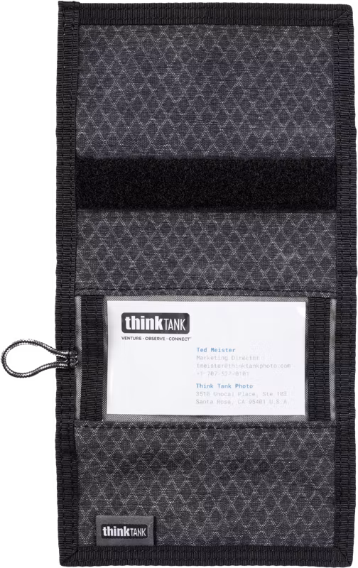 Think Tank Secure Pocket Rocket (Wallet with Strap: holds 9 SD/CFexpress/Micro) Slate Black
