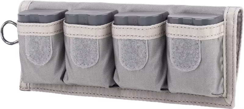 Think Tank Battery Holder 4 (Wallet 4 standard DSLR or Mirrorless Batteries) Grey