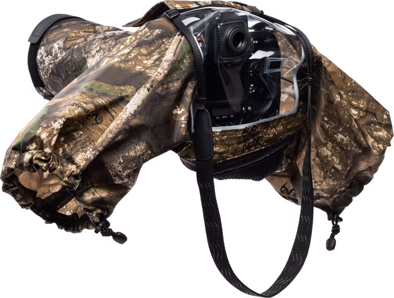 Think Tank Rain Cover I RealTree APX Camo (EYEPIECE REQUIRED) I Hydrophobia D 70-200 V3