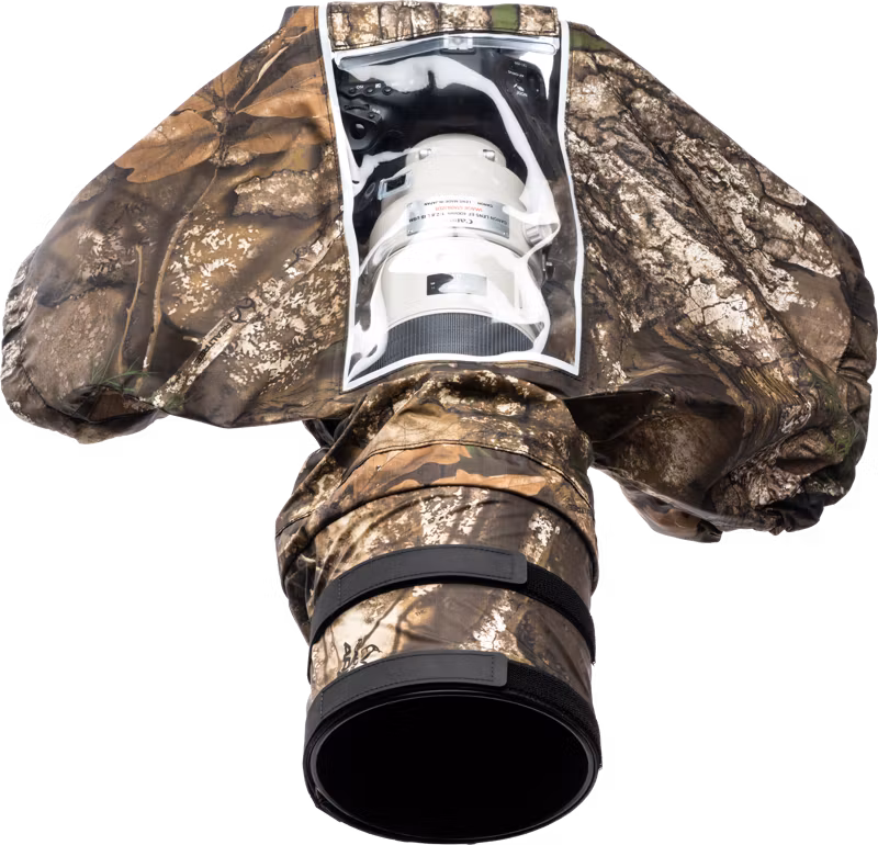 Think Tank Rain Cover I RealTree APX Camo (EYEPIECE REQUIRED) I Hydrophobia DM 300-600 V3