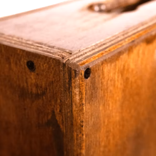 HALF sized Apple Box (handmade & stained)