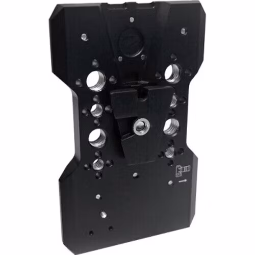 Quick Release plate for PBE Snap. Incl 1/4-20 and 3/8-16 anti-rotational attachements + V-mount clip