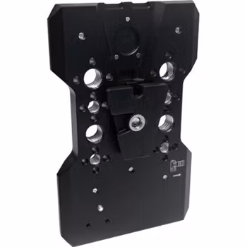 Quick Release plate for PBE Snap. Incl 1/4-20 and 3/8-16 anti-rotational attachements + V-mount clip