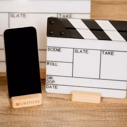 Wooden Stand holder for Smart Phones and Clapperboard