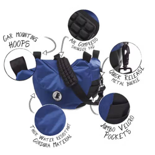 RAT BAG - MEDIUM Professional Steady Saddle (camera stabilizer) Navy Bue V3