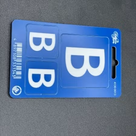 Camera ID''s B 2x25 & 1x50mm with velcro Blue/White