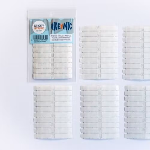 Sticky Stripe mini, 100 double sided sticky strips 7mm x 23 mm
