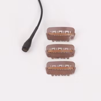 Clipz, universal hair and wig mounts, brown, 3 in a set