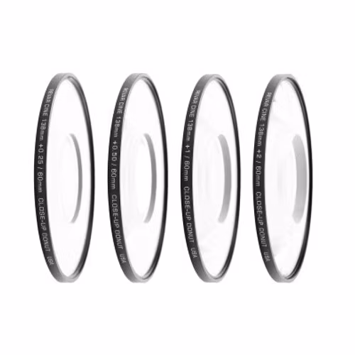 138mm/60mm Close Up Donut 4-Diopter Set (+0.25, +0.50, +1, +2)