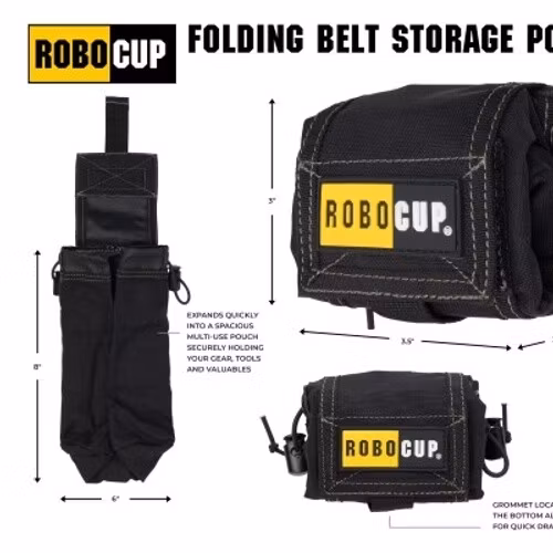 Folding Storage Belt Pouch: Large