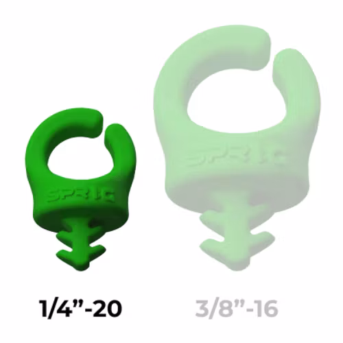 Green 1/4?-20, 6-Pack