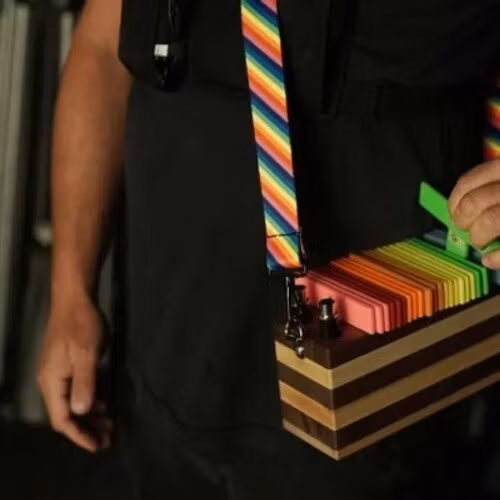 MarksBox- Model 8 Maple/Walnut Box with 8" Magnets