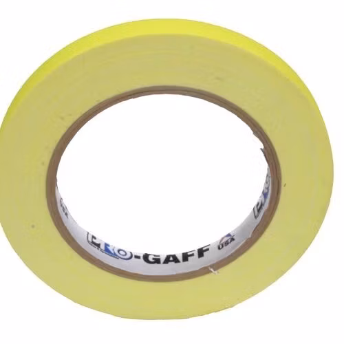 Pro Gaff 12mm x 22,8m Cloth Tape Fluorescent Yellow