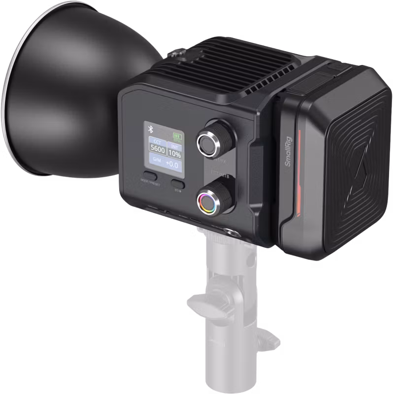 SmallRig 5383 RC 100C COB LED Video Light Kit Ink Blue / With Battery Grip Handle