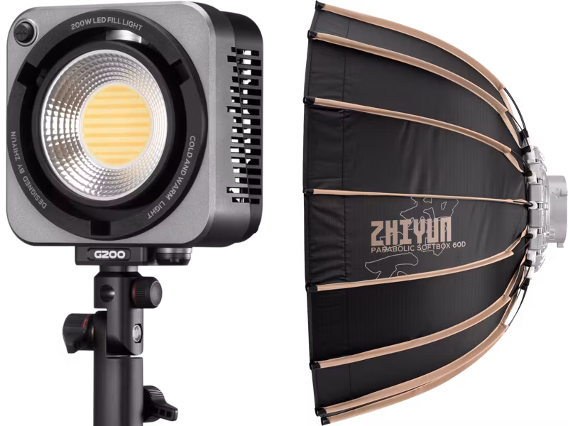 Zhiyun LED Molus G200 COB Light incl. Softbox Parabolic 60cm (Bowens Mount)