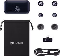 Hollyland Lark M3 Combo 2TX&1RX with USB-C RX and 2 x Wireless Microphone