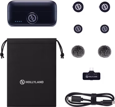 Hollyland Lark M3 Combo 2TX&1RX with USB-C RX and 2 x Wireless Microphone
