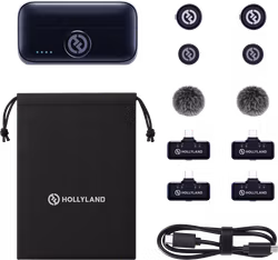 Hollyland Lark M3 Combo 2TX&4RX with 4 x USB-C RX and 2 x Wireless Microphone