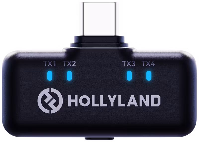 Hollyland Lark M3 Combo 2TX&4RX with 4 x USB-C RX and 2 x Wireless Microphone