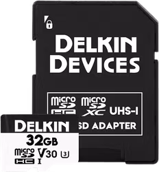 Delkin microSDHC Trail Cam Hyperspeed R100/W75 (V30) 32GB