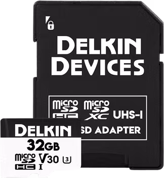 Delkin microSDHC Trail Cam Hyperspeed R100/W75 (V30) 32GB