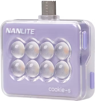 Nanlite Cookie-s LED Selfie Light Lavender