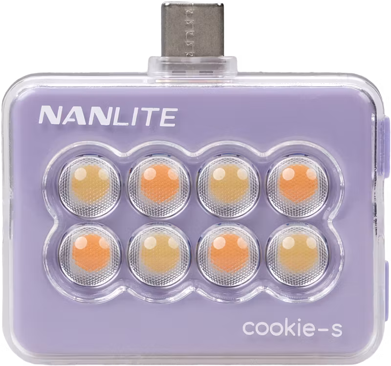 Nanlite Cookie-s LED Selfie Light Lavender