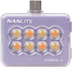 Nanlite Cookie-s LED Selfie Light Lavender