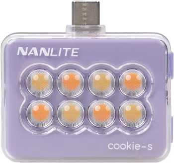 Nanlite Cookie-s LED Selfie Light Lavender