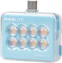 Nanlite Cookie-s LED Selfie Light Cyan Blue