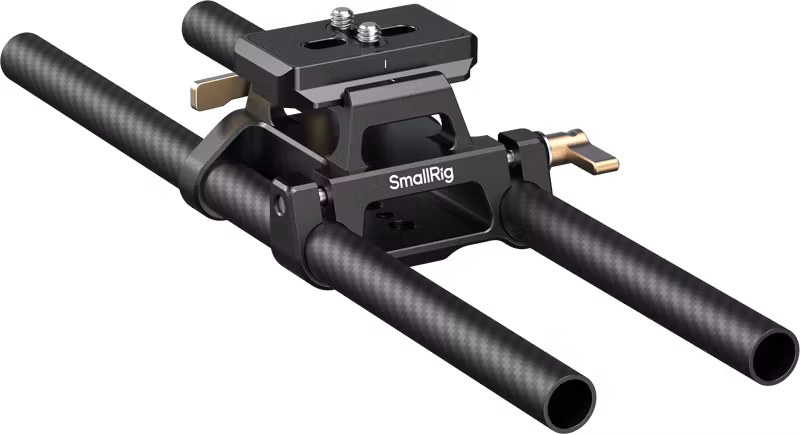 SmallRig 6761 Arca-Type Mount Plate with 15mm Dual Rod Clamp