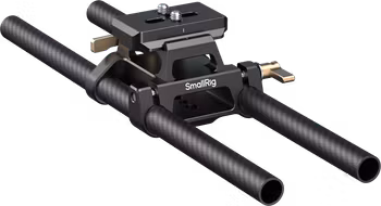 SmallRig 6761 Arca-Type Mount Plate with 15mm Dual Rod Clamp