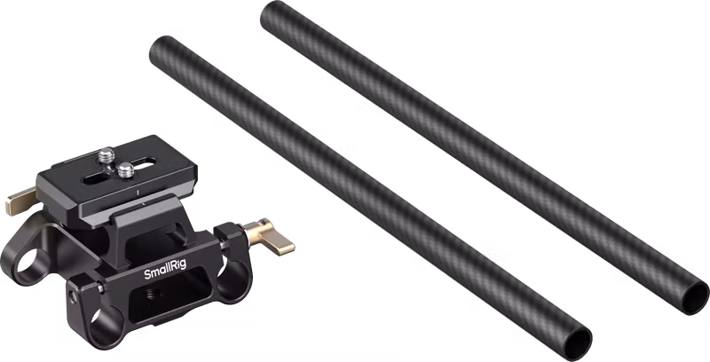 SmallRig 6761 Arca-Type Mount Plate with 15mm Dual Rod Clamp