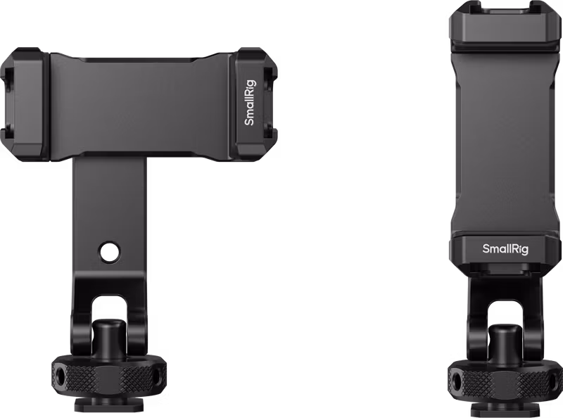 SmallRig 6661 PC-T1 Metal Phone Clamp with Triple Cold Shoe Mounts