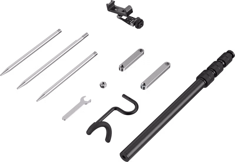 SmallRig 6528 Monopod with Triple Ground Spikes and Phone Support with Cold Shoe Mount