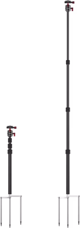 SmallRig 6397 Monopod with Triple Ground Spikes and Panoramic Ball Head with Arca-Swiss Plate