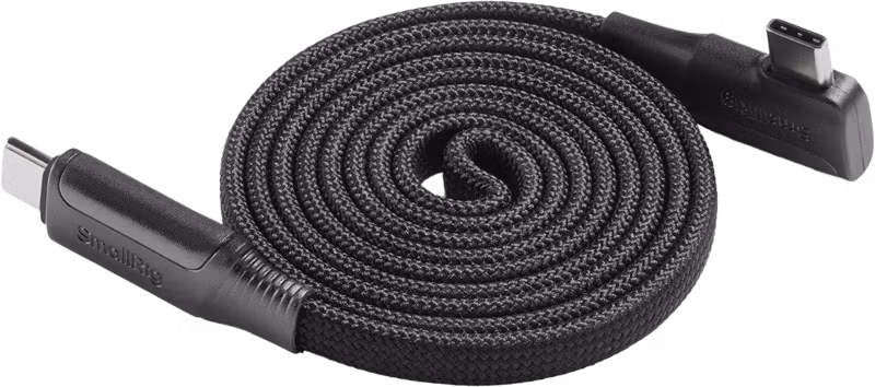 SmallRig 5611 USB-C Self-Coiling Charging Cable (100cm, 60W)
