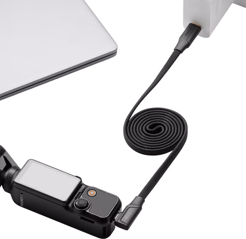 SmallRig 5612 USB-C Self-Coiling Charging Cable (100cm, 100W)