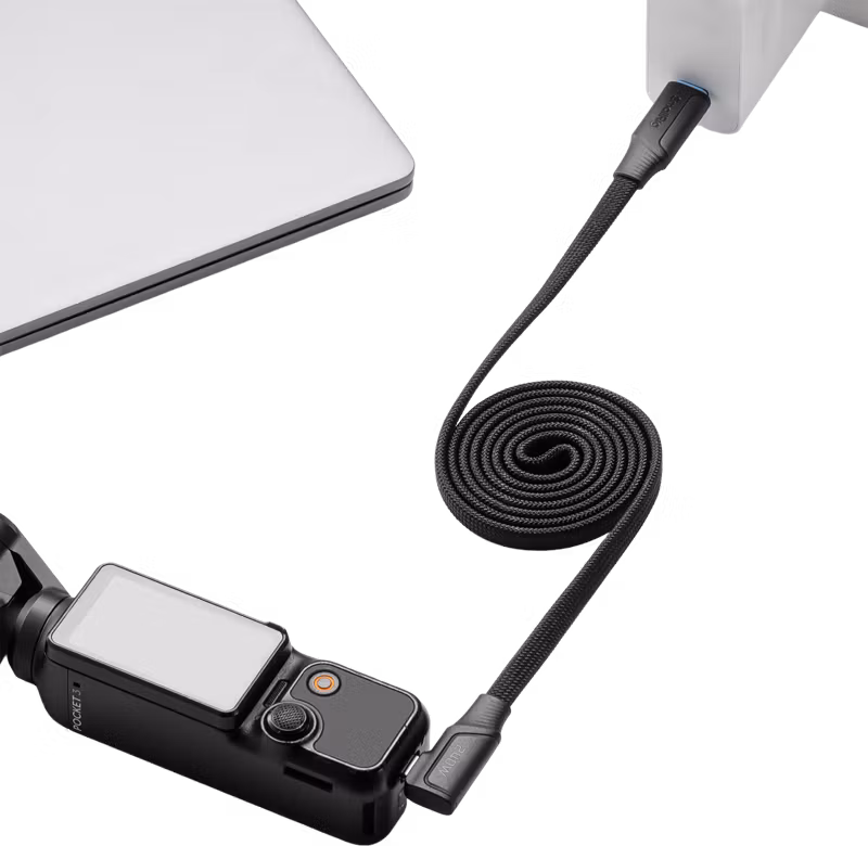 SmallRig 5613 USB-C Self-Coiling Charging Cable (100cm, 240W)