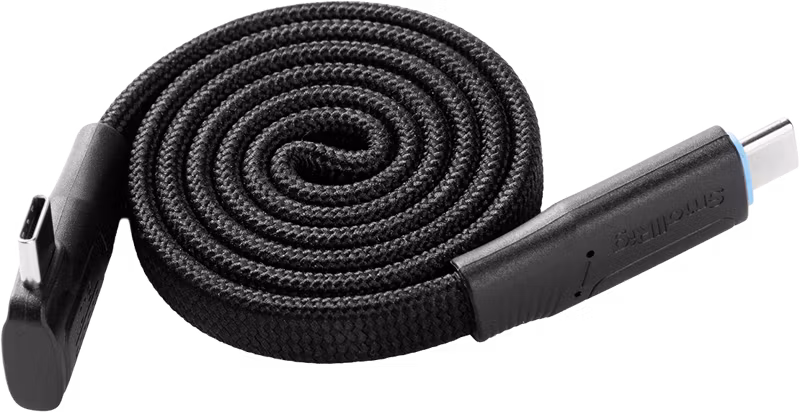 SmallRig 5615 USB-C Self-Coiling Data Cable (USB 3.2 Gen2x2 & 60cm, 240W)