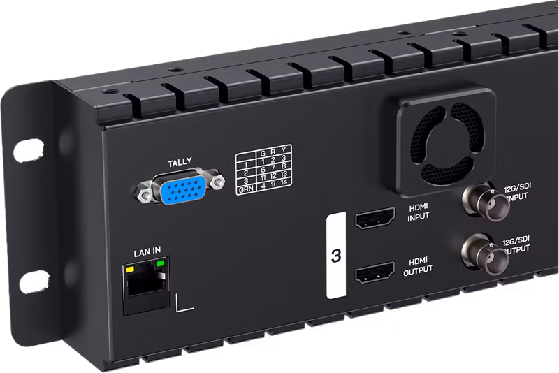 Feelworld Monitor FRM501G Triple 5.5 inch 2RU rackmount