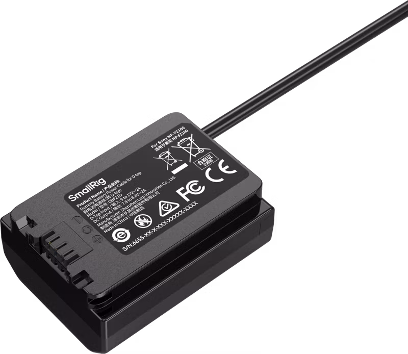 SmallRig 6655 Dummy Battery Power Cable for D-tap for Sony NP-FZ100
